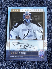 2006-07 Upper Deck Be a Player BAP Signatures Marc Denis #MD Auto Lightning